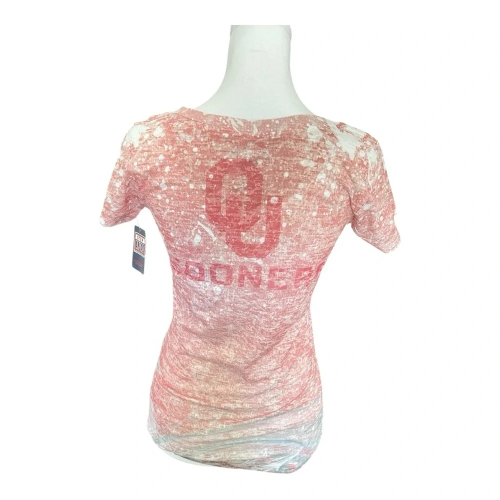 OU Oklahoma Sooners Juniors V-Neck Tee Medium NWT - Picture 4 of 4